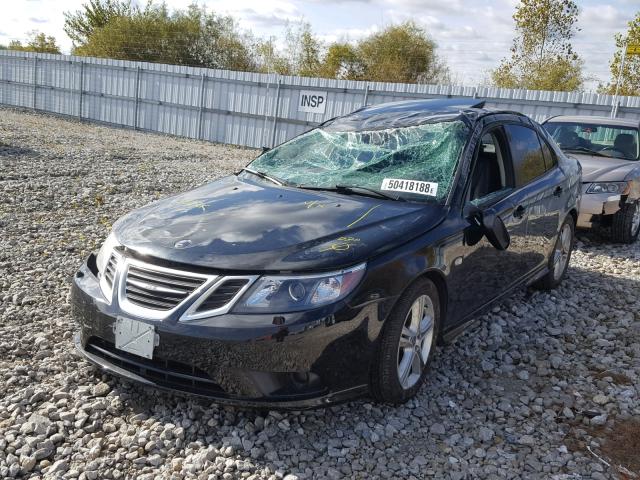 YS3FB49Y691019771 - 2009 SAAB 9-3 2.0T BLACK photo 2