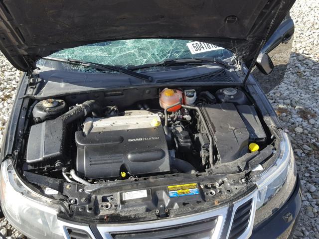 YS3FB49Y691019771 - 2009 SAAB 9-3 2.0T BLACK photo 7