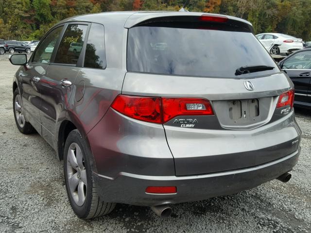 5J8TB18268A018173 - 2008 ACURA RDX GRAY photo 3