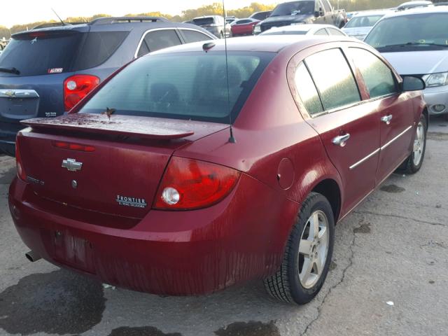 1G1AT58H597168121 - 2009 CHEVROLET COBALT LT MAROON photo 4