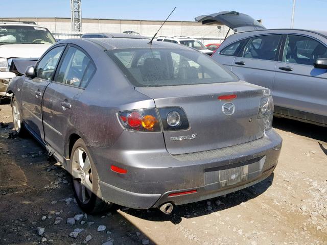 JM1BK323961487276 - 2006 MAZDA 3 S GRAY photo 3