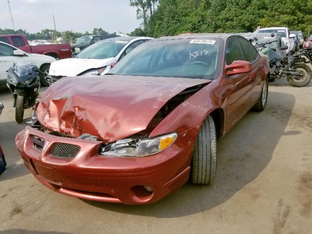 1G2WK52J83F131254 - 2003 PONTIAC GRAND PRIX RED photo 2