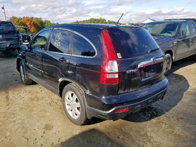 JHLRE48707C074659 - 2007 HONDA CR-V EXL BLUE photo 3