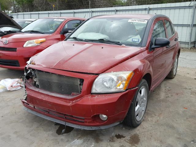 1B3HB48B88D617193 - 2008 DODGE CALIBER SX RED photo 2