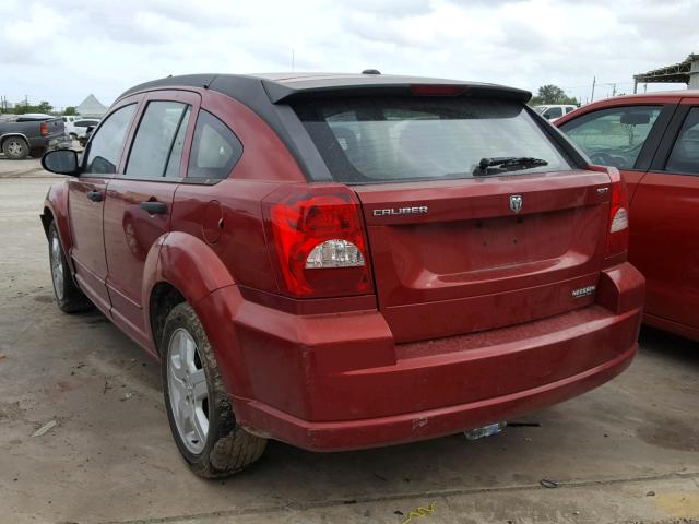 1B3HB48B88D617193 - 2008 DODGE CALIBER SX RED photo 3