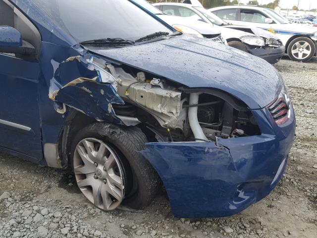 3N1AB6AP1BL730778 - 2011 NISSAN SENTRA 2.0 BLUE photo 9