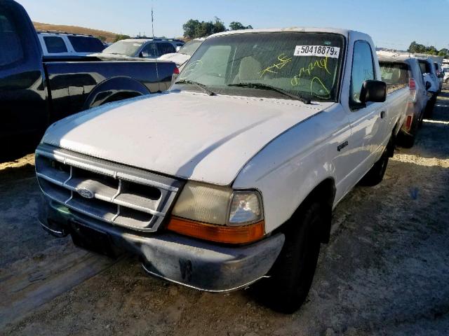 1FTYR10C6XPA24359 - 1999 FORD RANGER WHITE photo 2