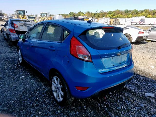 3FADP4EJ5EM241651 - 2014 FORD FIESTA SE BLUE photo 3