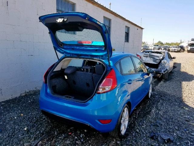 3FADP4EJ5EM241651 - 2014 FORD FIESTA SE BLUE photo 4