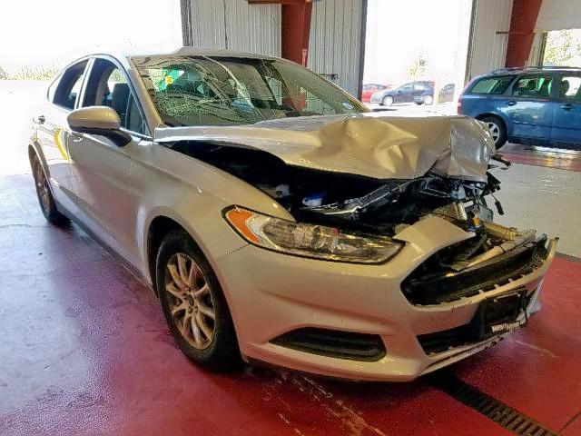 1FA6P0G75F5122900 - 2015 FORD FUSION S SILVER photo 1