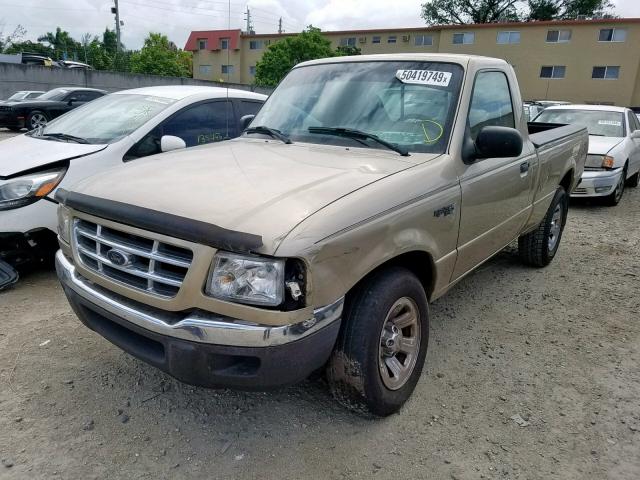 1FTYR10D92PA75713 - 2002 FORD RANGER BROWN photo 2