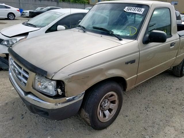 1FTYR10D92PA75713 - 2002 FORD RANGER BROWN photo 9