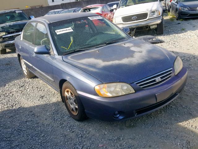 KNAFB121345316322 - 2004 KIA SPECTRA BA BLUE photo 1