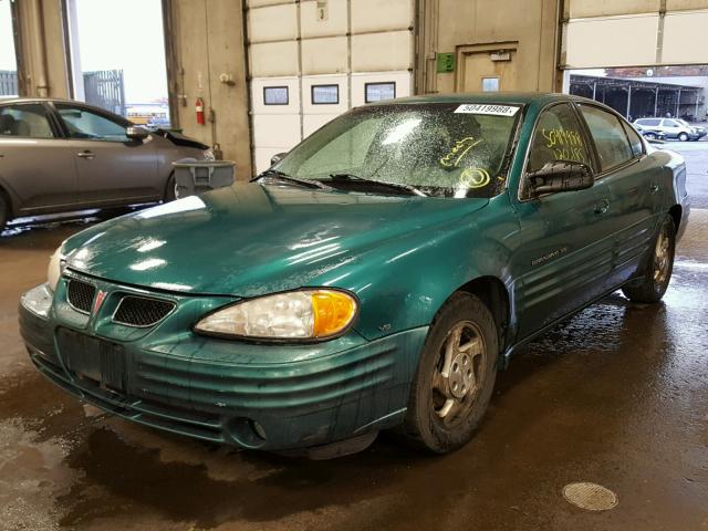 1G2NE52E8XM702295 - 1999 PONTIAC GRAND AM S TEAL photo 2