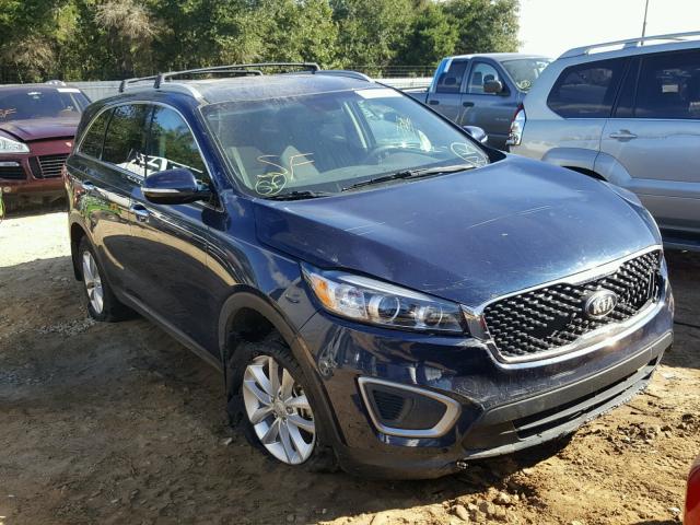 5XYPG4A39GG145536 - 2016 KIA SORENTO LX BLUE photo 1