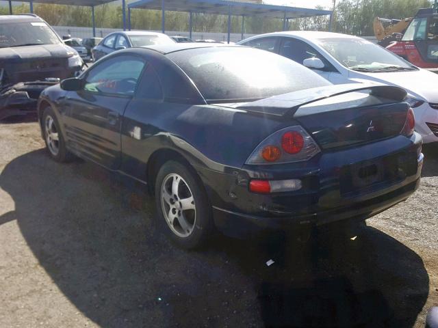 4A3AC44G95E002850 - 2005 MITSUBISHI ECLIPSE GS BLACK photo 3