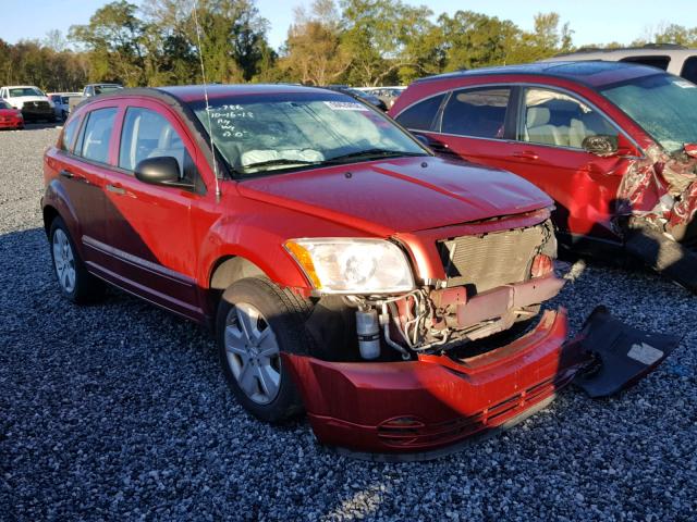 1B3HB48B57D287141 - 2007 DODGE CALIBER SX RED photo 1