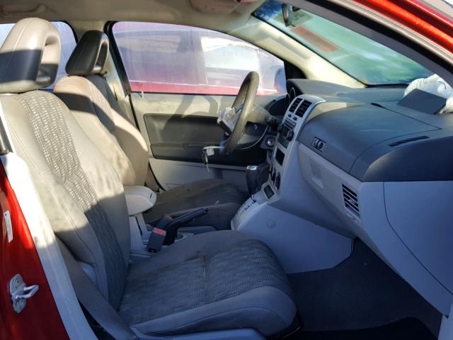 1B3HB48B57D287141 - 2007 DODGE CALIBER SX RED photo 5