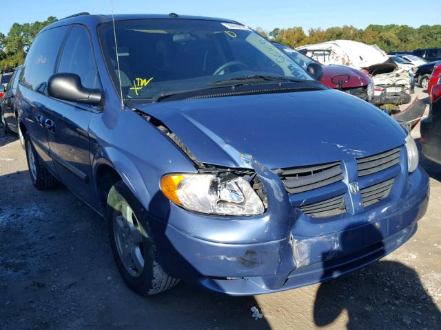 1D4GP45RX7B169940 - 2007 DODGE CARAVAN SX BLUE photo 1