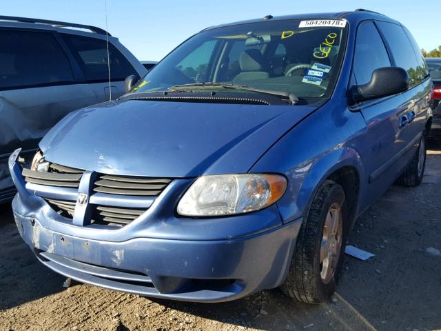 1D4GP45RX7B169940 - 2007 DODGE CARAVAN SX BLUE photo 2