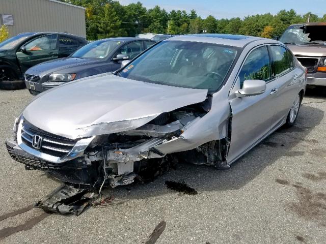 1HGCR3F87EA034375 - 2014 HONDA ACCORD EXL SILVER photo 2