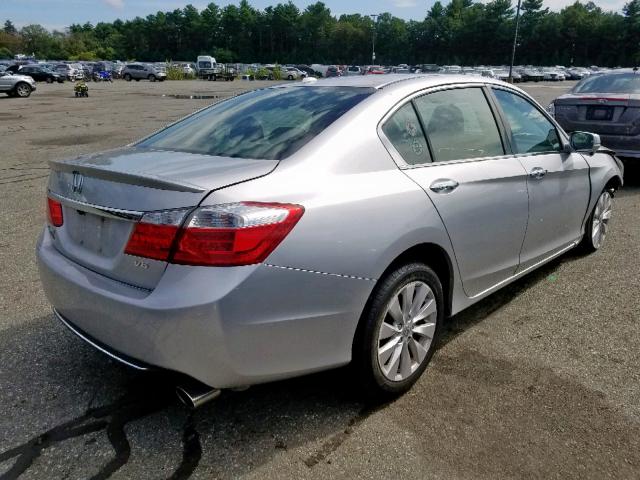 1HGCR3F87EA034375 - 2014 HONDA ACCORD EXL SILVER photo 4