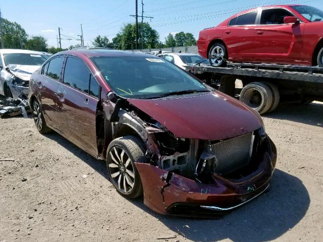 19XFB2F91EE247466 - 2014 HONDA CIVIC EXL 勃艮第红 照片 1