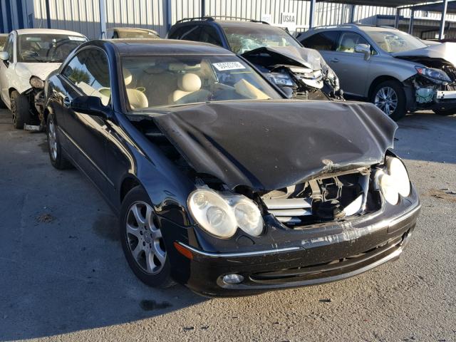 WDBTJ65J54F087443 - 2004 MERCEDES-BENZ CLK 320C BLACK photo 1