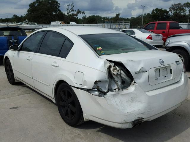 1N4BA41E36C839984 - 2006 NISSAN MAXIMA SE WHITE photo 3