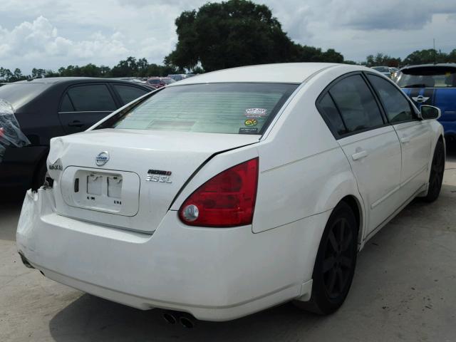 1N4BA41E36C839984 - 2006 NISSAN MAXIMA SE WHITE photo 4