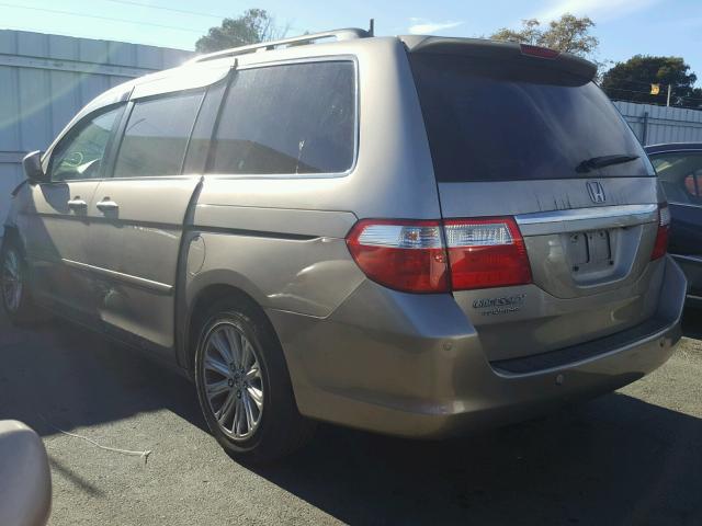 5FNRL38817B086585 - 2007 HONDA ODYSSEY TO TAN photo 3