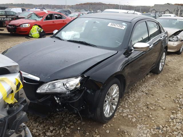 1C3BC2FG7BN580342 - 2011 CHRYSLER 200 LIMITE BLACK photo 2