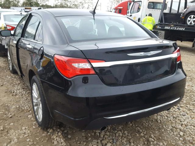 1C3BC2FG7BN580342 - 2011 CHRYSLER 200 LIMITE BLACK photo 3