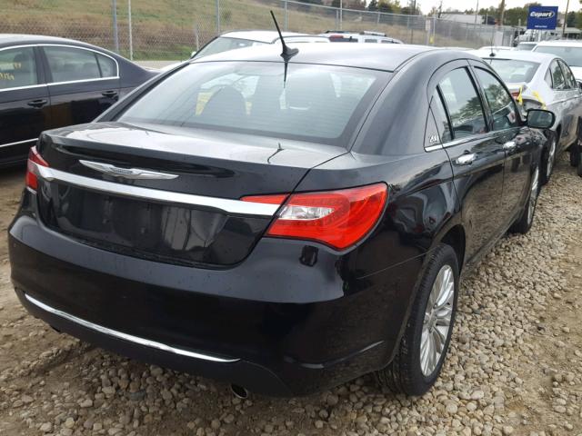 1C3BC2FG7BN580342 - 2011 CHRYSLER 200 LIMITE BLACK photo 4