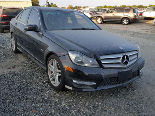 WDDGF4HB4CR213145 - 2012 MERCEDES-BENZ C 250 BLACK photo 1