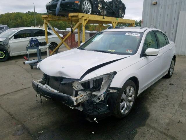 1HGCP26859A086416 - 2009 HONDA ACCORD EXL WHITE photo 2