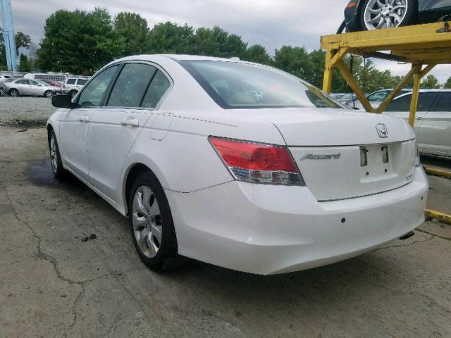 1HGCP26859A086416 - 2009 HONDA ACCORD EXL WHITE photo 3