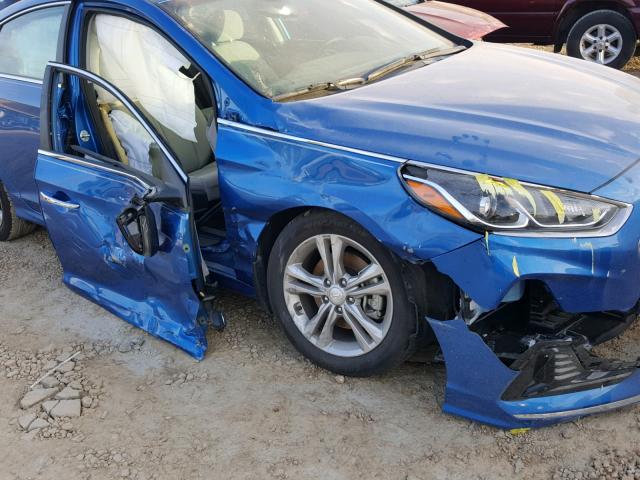 5NPE34AF0JH658929 - 2018 HYUNDAI SONATA SPO BLUE photo 9