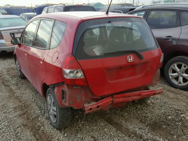 JHMGD384X8S803764 - 2008 HONDA FIT RED photo 3