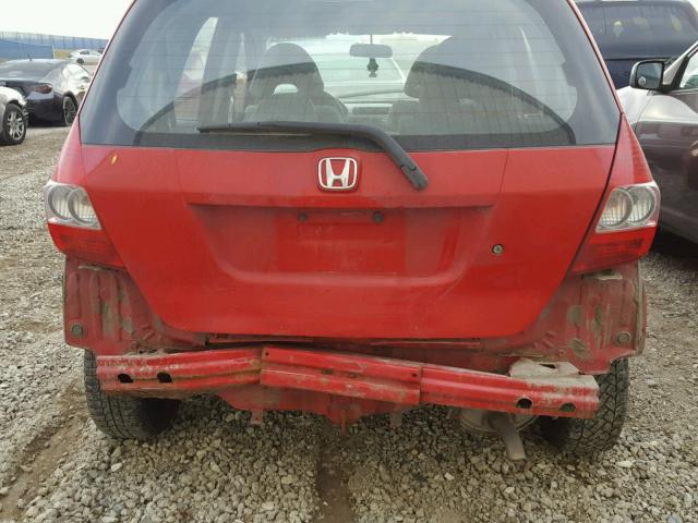 JHMGD384X8S803764 - 2008 HONDA FIT RED photo 9