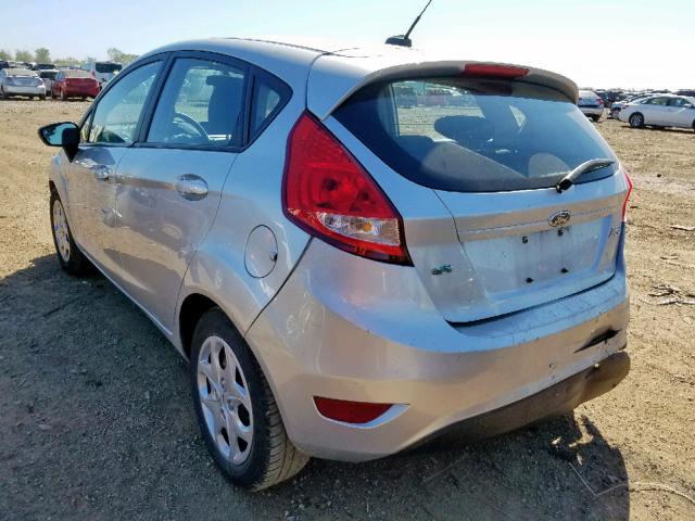 3FADP4EJ4DM184387 - 2013 FORD FIESTA SE SILVER photo 3