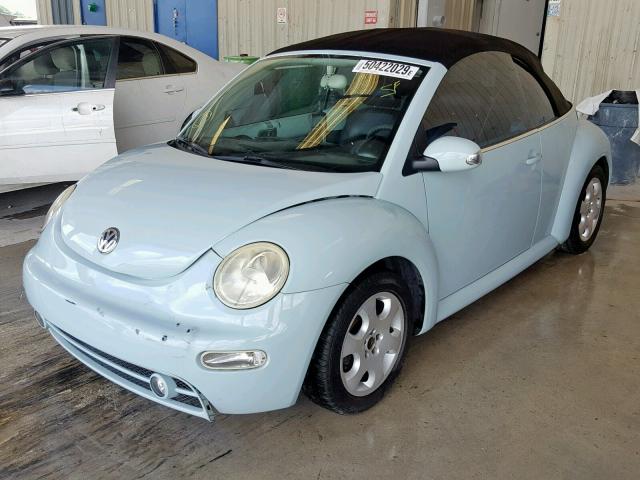 3VWCK21Y93M304563 - 2003 VOLKSWAGEN NEW BEETLE ლურჯი ფოტო 2