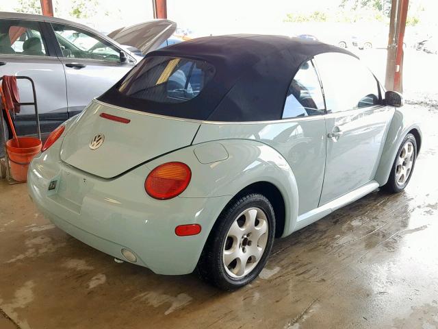 3VWCK21Y93M304563 - 2003 VOLKSWAGEN NEW BEETLE ლურჯი ფოტო 4