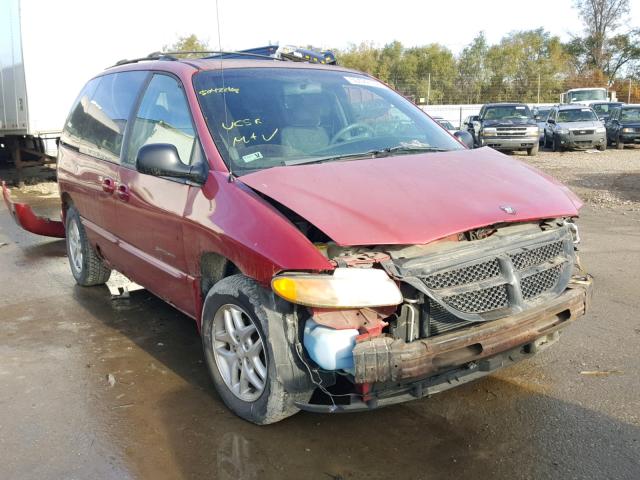 1B4GP45L5XB845314 - 1999 DODGE CARAVAN SE RED photo 1