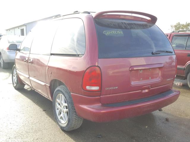 1B4GP45L5XB845314 - 1999 DODGE CARAVAN SE RED photo 3