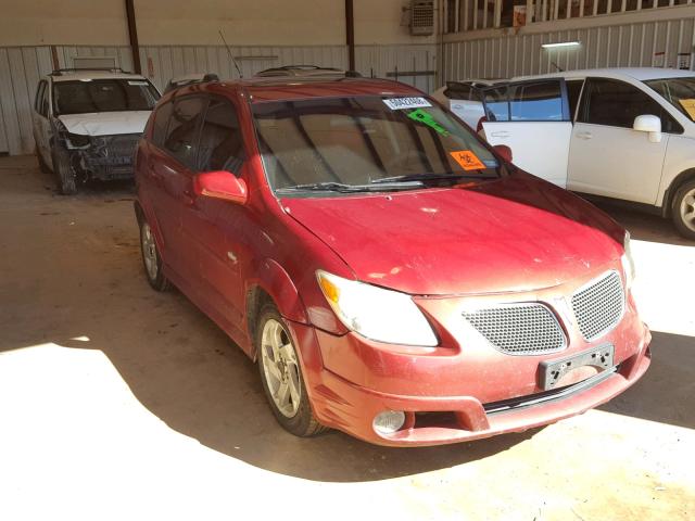 5Y2SL658X7Z412918 - 2007 PONTIAC VIBE RED photo 1