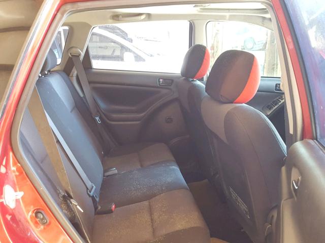 5Y2SL658X7Z412918 - 2007 PONTIAC VIBE RED photo 6