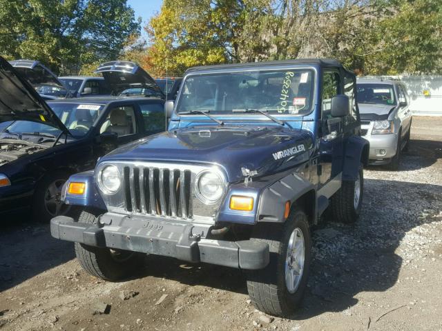 1J4FA39S55P321005 - 2005 JEEP WRANGLER X BLUE photo 2