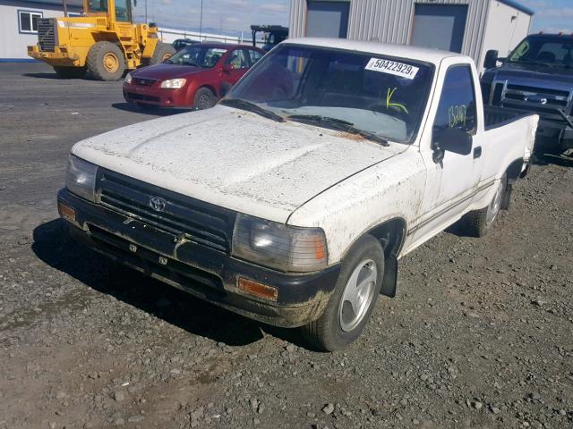 4TARN81A1NZ035689 - 1992 TOYOTA PICKUP 1/2 WHITE photo 2