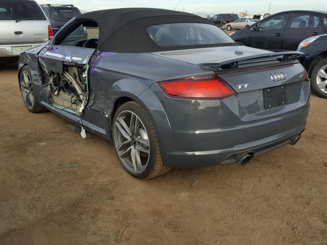 TRUT5CFV4H1016667 - 2017 AUDI TT GRAY photo 3